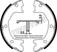 034.101 TRUSTING Колодки тормозные барабанные