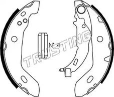 Колодки тормозные барабанные TRUSTING 052.122