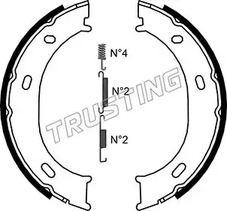 052.126K TRUSTING Комплект тормозных колодок, стояночная тормозная система