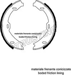 052.128 TRUSTING Колодки тормозные барабанные