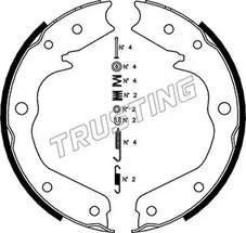 Комплект тормозных колодок стояночная тормозной системы TRUSTING 073.173K