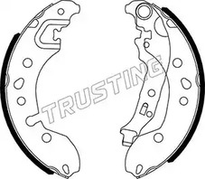 Комплект тормозных колодок TRUSTING 088.245