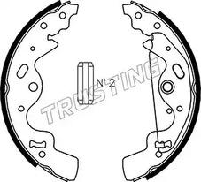 Колодки тормозные барабанные TRUSTING 092.308