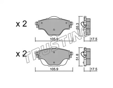 Тормозные колодки TRUSTING 1004.0