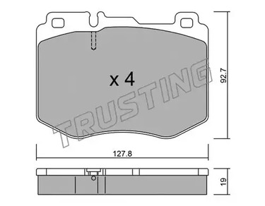 Тормозные колодки TRUSTING 1043.0