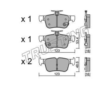 Тормозные колодки TRUSTING 1064.0