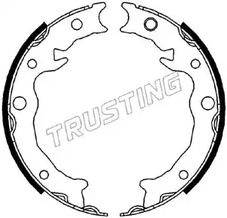 Комплект колодок стояночного тормоза TRUSTING 110.343