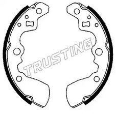 Комплект тормозных колодок TRUSTING 111.238