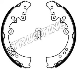 Комплект тормозных колодок TRUSTING 115.317S