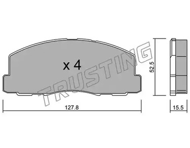 Тормозные колодки TRUSTING 116.0