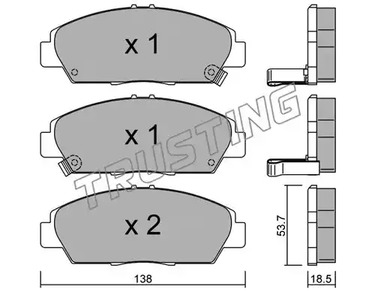 175.0 TRUSTING Тормозные колодки