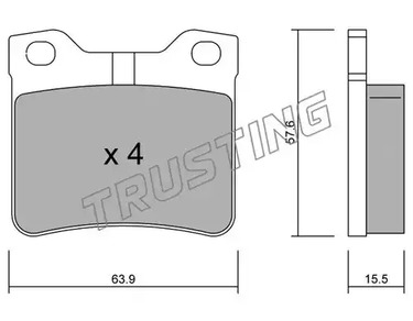 199.1 TRUSTING Тормозные колодки