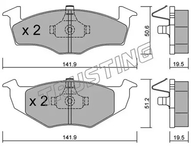 Тормозные колодки TRUSTING 215.1