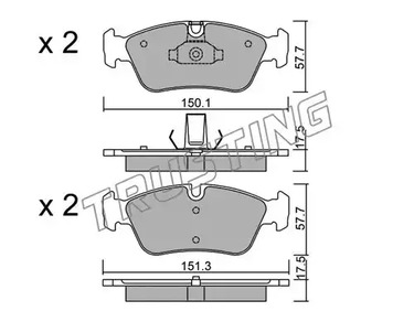 269.0 TRUSTING Тормозные колодки