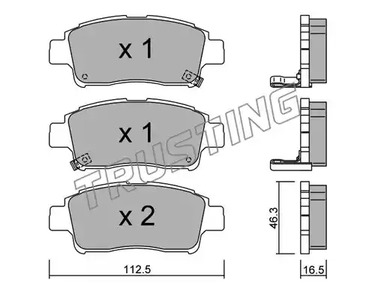 301.0 TRUSTING Тормозные колодки