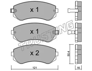 313.0 TRUSTING Тормозные колодки