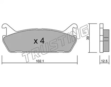 399.0 TRUSTING Тормозные колодки