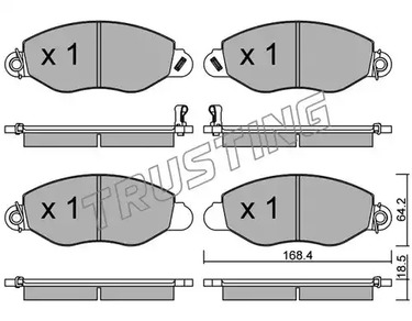 552.0 TRUSTING Тормозные колодки