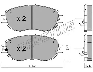 772.0 TRUSTING Тормозные колодки