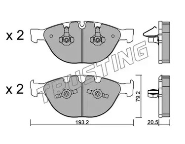 788.0 TRUSTING Тормозные колодки