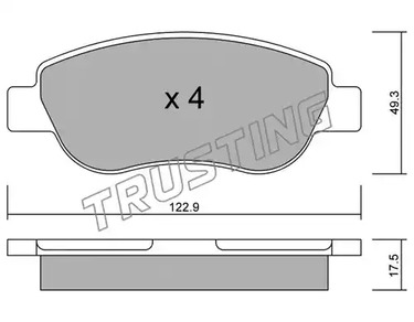 797.0 TRUSTING Тормозные колодки