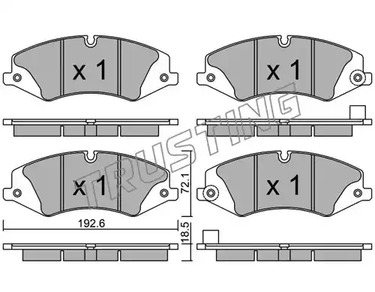 Тормозные колодки TRUSTING 853.6