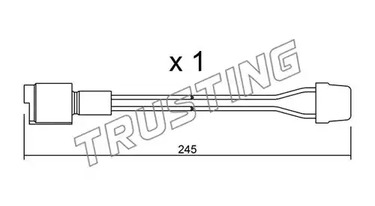 Датчик износа тормозных колодок TRUSTING SU.072