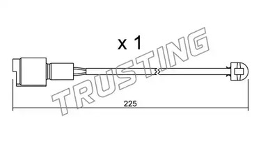 Датчик износа тормозных колодок TRUSTING SU.075