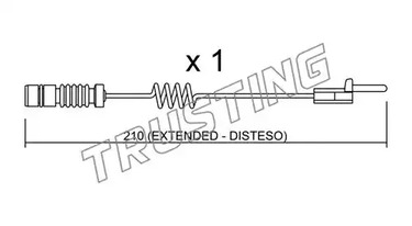 Датчик износа тормозных колодок TRUSTING SU.099