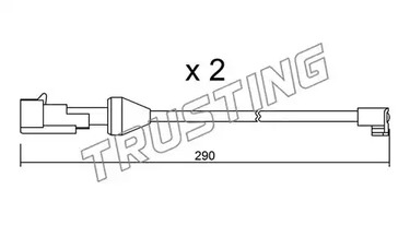 Сигнализатор износа тормозных колодок TRUSTING SU.204K