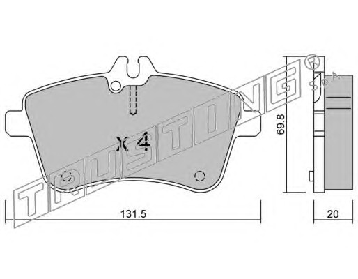 Тормозные колодки TRUSTING 663.0