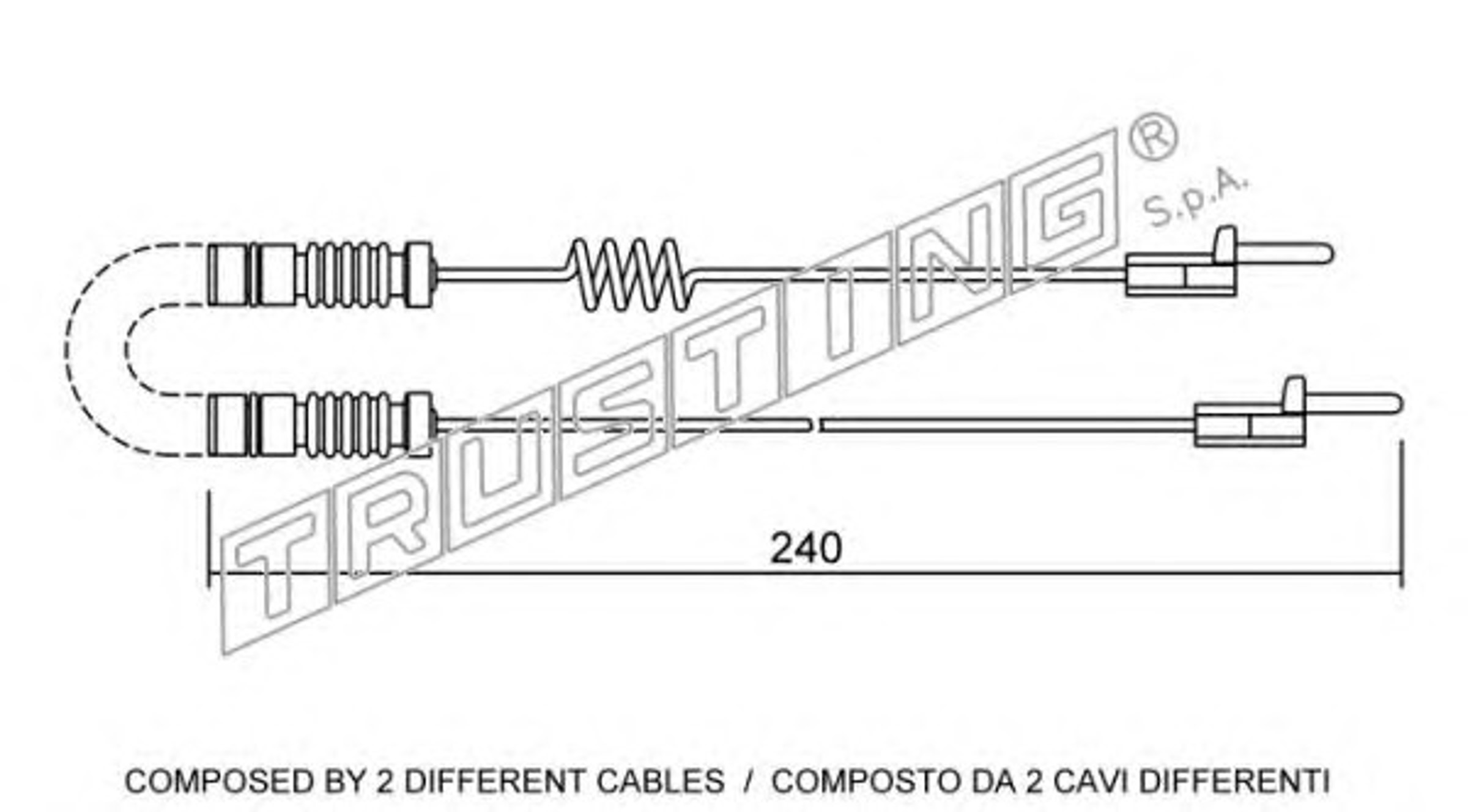 Датчик износа тормозных колодок TRUSTING SU.109K
