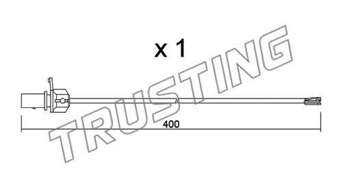 Датчик износа тормозных колодок TRUSTING SU.347