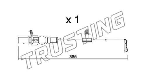 Датчик износа тормозных колодок TRUSTING SU.348
