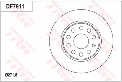 DF7911 TRW Тормозные диски