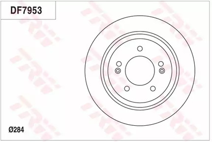 DF7953 TRW Тормозные диски