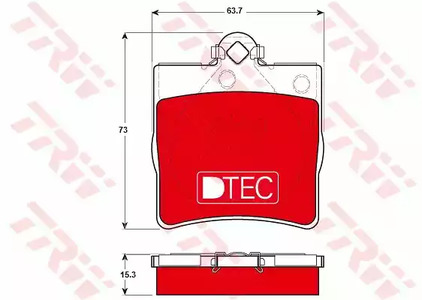 Колодки тормозные дисковые TRW GDB1335DTE