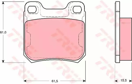 Колодки тормозные дисковые TRW GDB1346