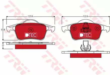 GDB1389DTE TRW Тормозные колодки