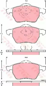 GDB1429 TRW Колодки тормозные дисковые