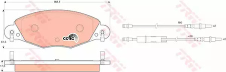 GDB1449 TRW Тормозные колодки