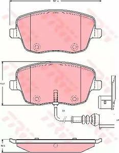 Тормозные колодки TRW GDB1472