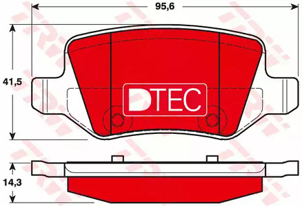 Колодки тормозные дисковые TRW GDB1481DTE