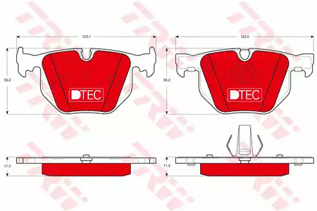 GDB1499DTE TRW Колодки тормозные дисковые