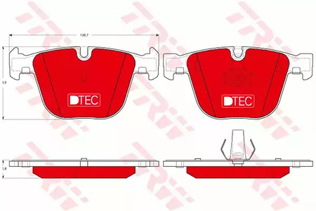 GDB1502DTE TRW Тормозные колодки