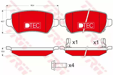 Тормозные колодки TRW GDB1515DTE