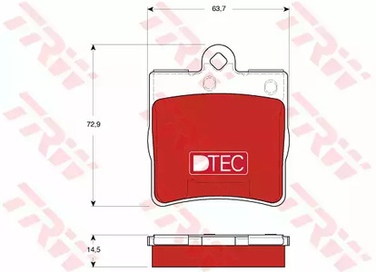 Запчасть TRW GDB1545DTE