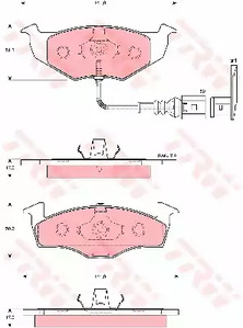 GDB1586 TRW Колодки тормозные дисковые