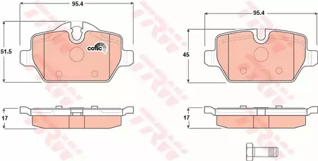 Тормозные колодки TRW GDB1612