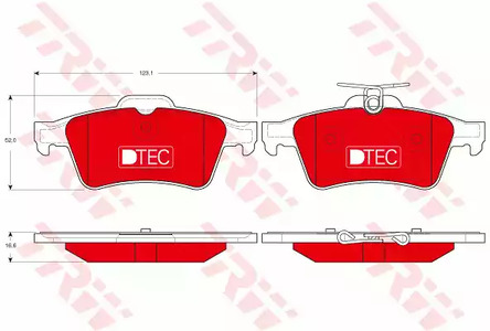 GDB1621DTE TRW Колодки тормозные дисковые